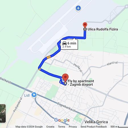 Fly By Suite - Zagreb Airport - 0-24H Self Check In&Out - Parking On Site Велика Гориця Екстер'єр фото